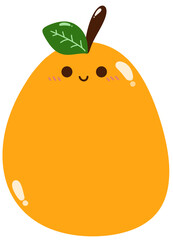 illustration of an orange