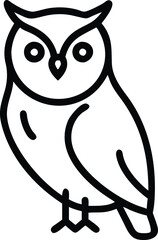 Obraz premium Halloween Outline Icon - Owl