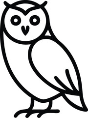 Halloween Outline Icon - Owl