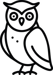 Halloween Outline Icon - Owl