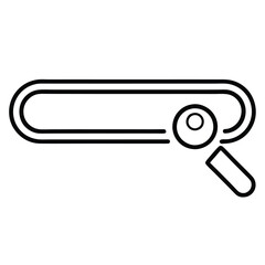 Search Bar Icon Vector Illustration Design for Web and App Interface