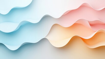 Fototapeta premium A colorful wave with blue, pink and orange colors