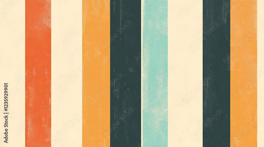 Aufkleber Abstract striped background with vintage color palette
