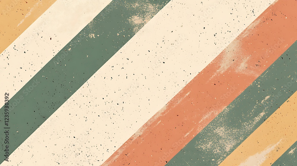 Poster abstract striped background with muted colors and texture