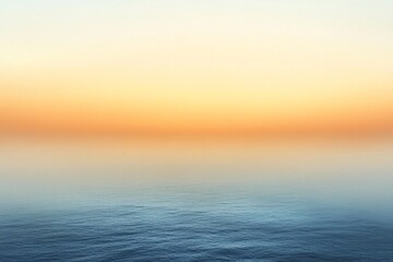 Fototapeta premium Serene Ocean Sunset Sky Gradient Colorscape