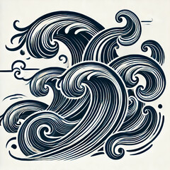 Fototapeta premium abstract background with swirls