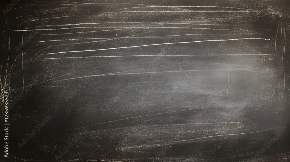 Fototapete vintage grunge blackboard or chalkboard background with scratches chalk marks and a textured dark su