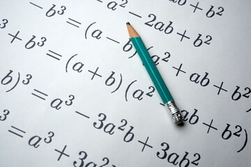 Exploring mathematical equations and concepts with a pencil