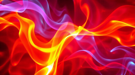 Obraz premium Colorful smoke creating abstract shapes in a vivid background