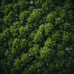 Fototapeta premium Lush green leaves texture background, ideal for eco-friendly designs, nature backdrops, environmental banners, and fresh organic concepts.