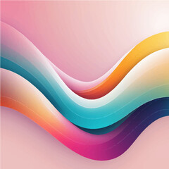 Colorful smooth light lines background. Vector illustration