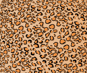 Vector graphic of High-contrast black and gold leopard patterns with camouflage accents. An animal leather seamless design texture background design.