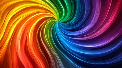 Swirling Chaotic Lines in Radiant RGB Wave Design Blending Seamlessly into Colors