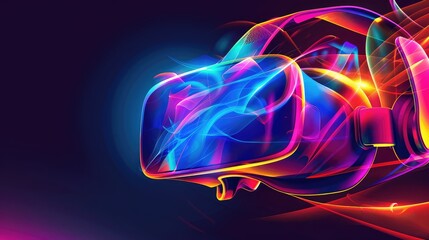 Vibrant Virtual Reality Headset with Dynamic Light Effects