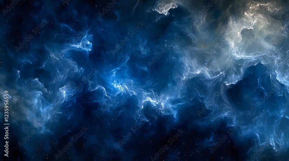 Poster abstract nebula, cosmic clouds, deep space, artistic expression, high resolution image