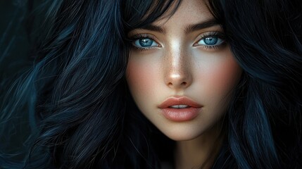 Fototapeta premium Portrait of a beautiful woman.