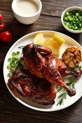 Roasted half chicken