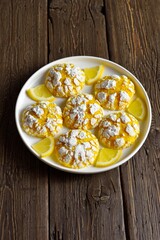 Homemade baked citrus cookies