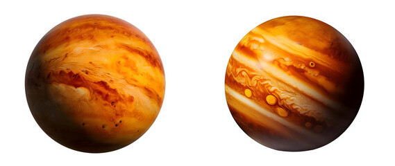 Jupiter Planet with Swirling Clouds