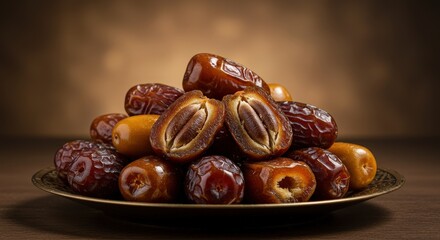 Obraz premium Bowl of dried dates