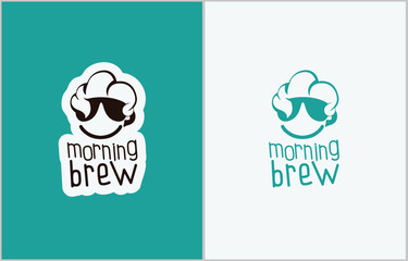 A dynamic logo reflecting the modern rhythm of life. Bright colors, bold shapes and a stylized image of a cup of coffee charge with positive energy and create a memorable brand image.