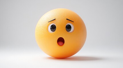 Fototapeta premium 3D surprised emoticon (8)