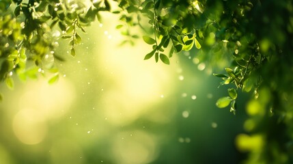 Obraz premium Tranquil forest bathed in soft sunlight, earthy tones blending harmoniously, evoking peace and natural serenity.