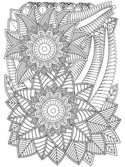 Zentangle Coloring Pages -for Adult