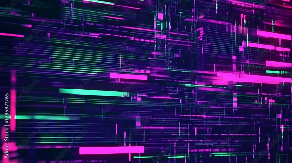 Poster abstract digital network background