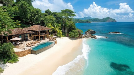 Luxury Beachfront Villa Tropical Getaway