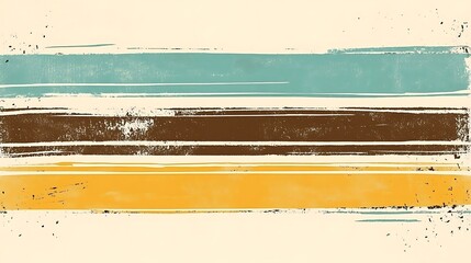 Abstract horizontal textured color stripes