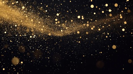 Fototapeta premium Golden sparkling