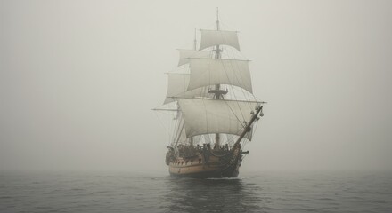 sailing ship in the ocean