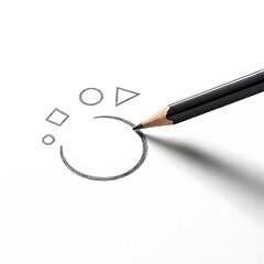 Led pencils for writing of blanks pages with sign.