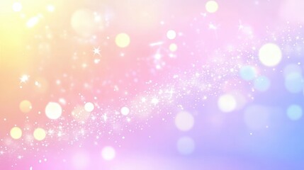 Soft Pastel Bokeh Background with Colorful Light Effects in Dreamy Blurred Style Suitable for Various Creative Projects and Designs