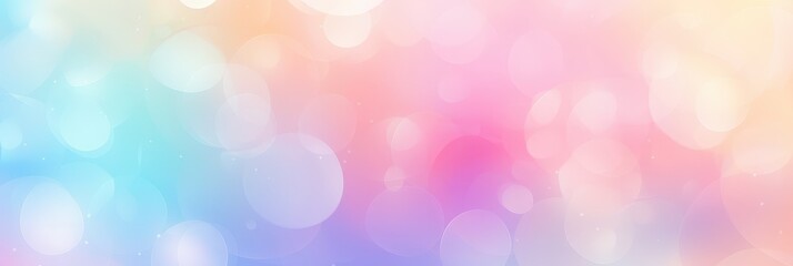 Obraz premium Colorful Pastel Background with Soft Bokeh Effect in Gentle Hues for Creative Projects and Design Applications