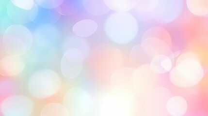 Colorful Pastel Background with Soft Blurred Bokeh Effect Creating a Dreamy and Tranquil Atmosphere for Various Creative Projects