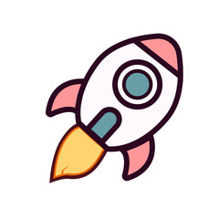 cute rocket element