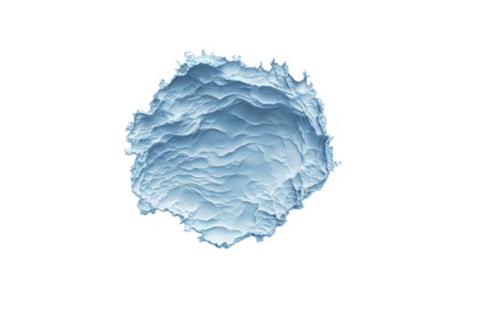 Abstract top-down perspective of calm blue water with intricate wave formations and subtle ripples