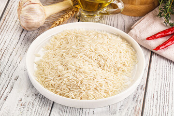 Indian cuisine - raw basmati rice