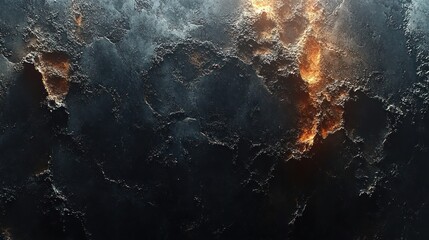 Volcanic planet surface, fiery texture background