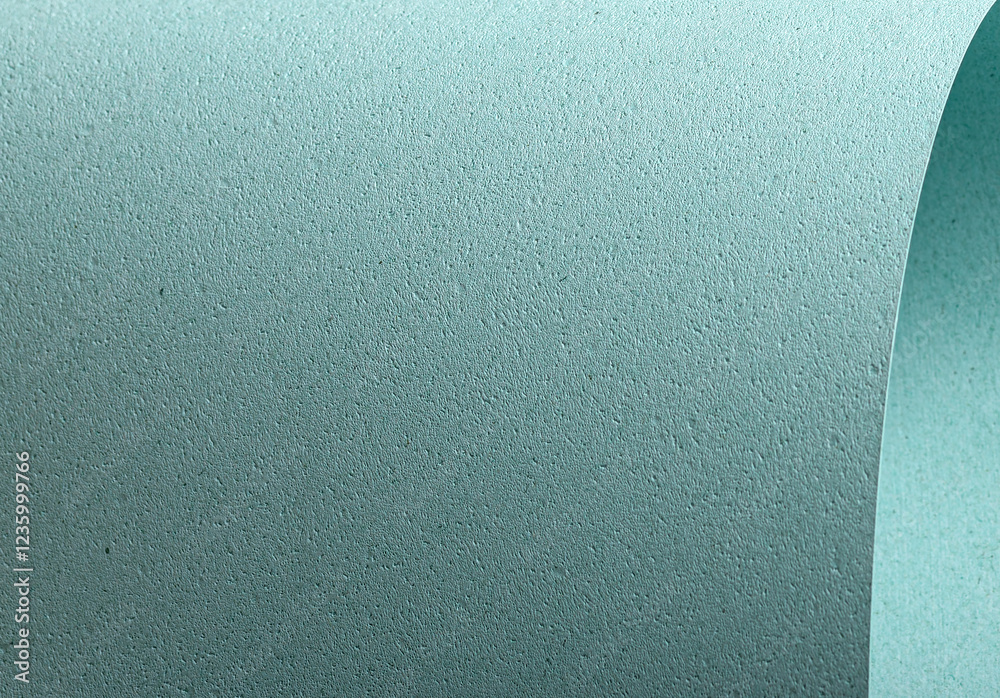 Poster a close-up of a pastel blue textured paper background featuring punched and perforated details. the 