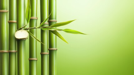 Obraz premium An antique bamboo grove, with mature bamboo stalks and aged leaves, creating a natural, vintage background