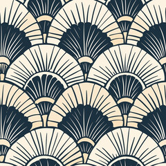 Elegant asian seamless pattern motif traditional art textile design minimalist aesthetic top-down view