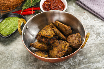 Grilled beef barbecue with spises