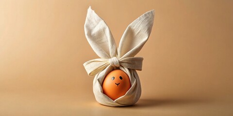 Easter Bunny Egg on Napkin