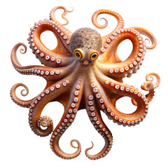 Obraz premium octopus on black background