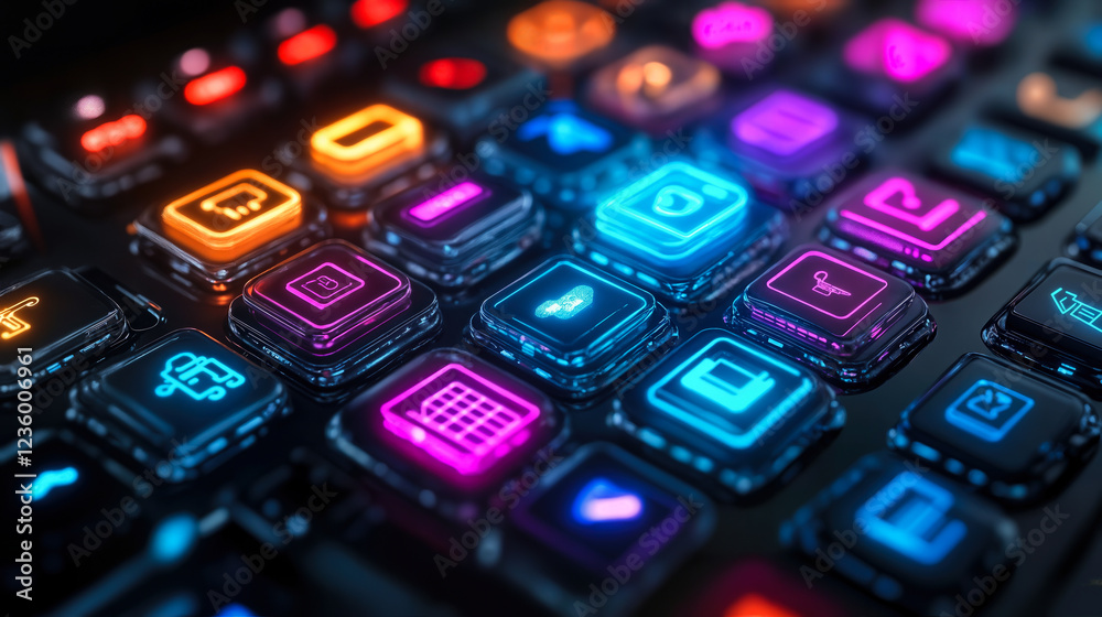 Poster ai integration enhances e-commerce platform functionalities with futuristic interface