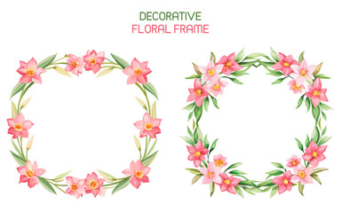 Flower Frame Vector Design
