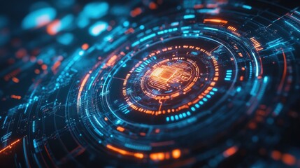 Futuristic Visualization of AI Agents Orchestrating